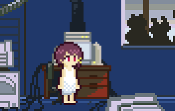夜のレインの部屋